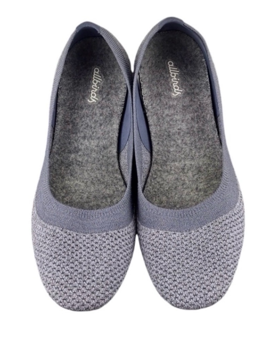 allbirds Women's Knit Slip-On Flats — Light Gray